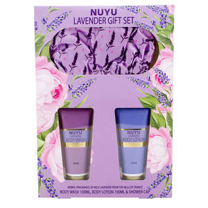 LADIES GIFT SET LAVENDER NUYU - WASH