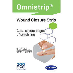 OMNISTRIP 6MM X 38MM  6 STRIPS
