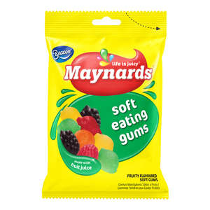 MAYNARDS SOFT FRUITY GUMS 60GX24 ~