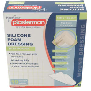DRESS SILIC FOAM 100x100MM BORDER HE 10~