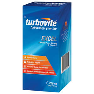 TURBOVITE EXCEL SYRUP 200ML