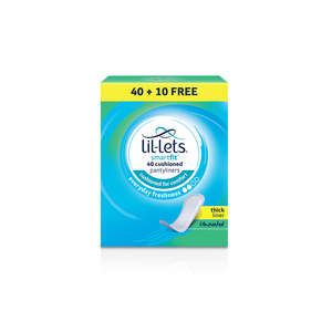 LIL-LETS PANTYLINERS UNSCENT 40+10 FREE