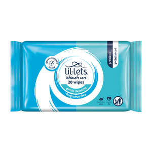 LIL-LETS FEMININE WIPES SENSITIVE 20
