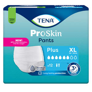 TENA PROSKIN PANTS PLUS X-LARGE 12's