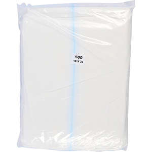 PLASTIC BAG WHITE 18X23CM  500 ~