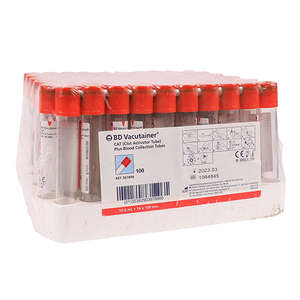 VAC PLAIN RED PLHG 10ML 367896 100~