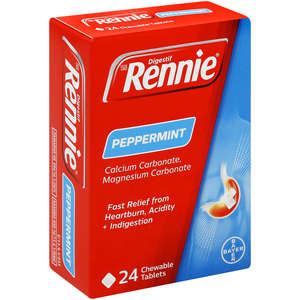 RENNIES TABLETS PEPPERMINT 24