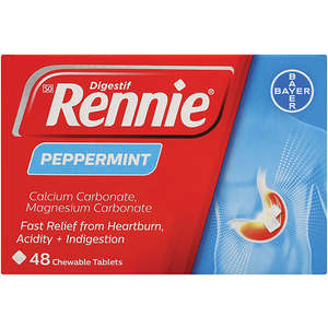 RENNIES TABLETS PEPPERMINT 48