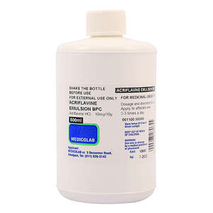 ACRIFLAVINE EMULSION 500ML MEDICOLAB