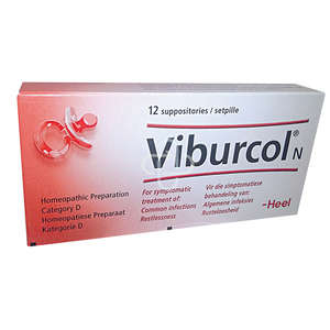 VIBURCOL PAED 12 SUPPOSITORIES
