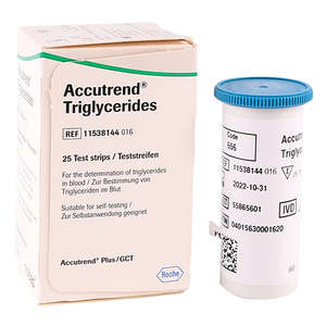 ACCUTREND TRIGLYCERIDE STRIPS 25~