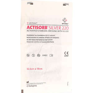 ACTISORB CHARC+SILVER 10x19CM MAS190 1