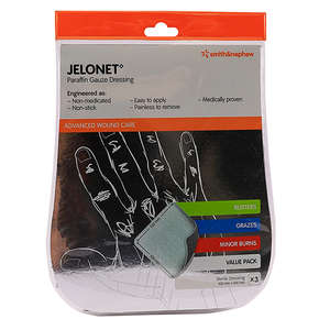 JELONET PARAFFIN GAUZE 100MMX100MM 3 ~