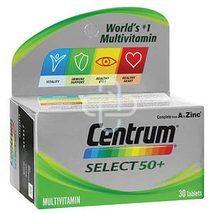 CENTRUM SELECT 50+  30 TABLETS
