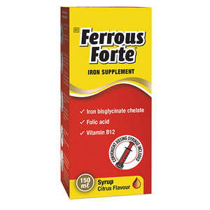 FERROUS FORTE CHELATED IRON 150ML SYRUP