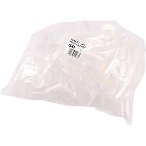 PLAS PILL VIAL 75ML CLEAR  50