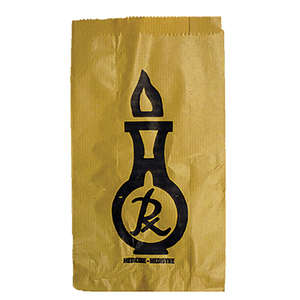 PAPER BAG RX BLACK MED 254X140X70 500~