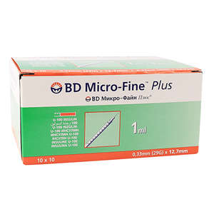 BD MICROFINE+ U100 1ML 29GX12.7MM 100~