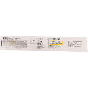 SPINAL NEEDLE 20GX 90MM BD 405253 1