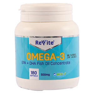 REVITE OMEGA-3  500MG 180 SOFTGEL CAPS