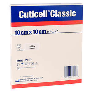 CUTICELL PARAFFIN GAUZE 10X10 POUCH 10 ~