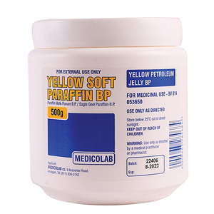 PARAFFIN SOFT YELLOW 500G MEDICOLAB