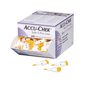 ACCU-CHEK SAFE-T-PRO UNO LANCETS 200s