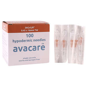 NEEDLE 26GX16MM AVACARE 100 BROWN