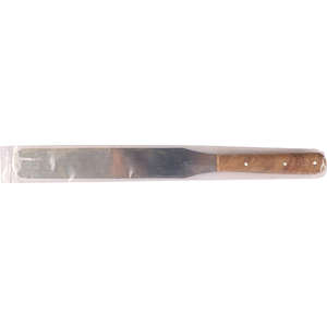 SPATULA 200MM S/STEEL+WOODEN HANDLE