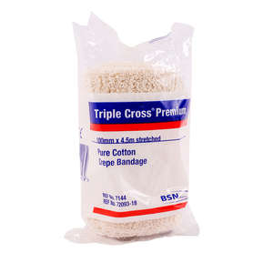 CREPE 100MMX4.5M TRIPLE CROSS BAND 1