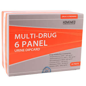 HOMEMED MULTI DRUG TEST 6 PANEL 25~