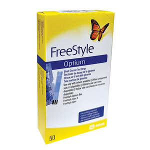 FREESTYLE OPTIUM GLUCOSE STRIPS 50~