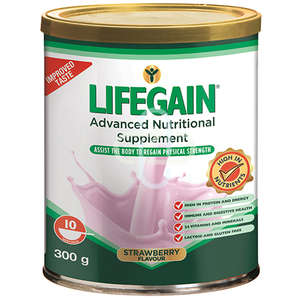 LIFEGAIN STRAWBERRY  300G POWDER