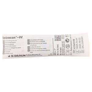 INTROCAN-W FEP 22Gx25MM BLUE 1