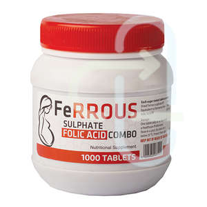 FERROUS S 75MG+FOLIC 1000 TABLETS