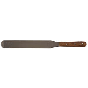 SPATULA 250MM S/STEEL+WOODEN HANDLE