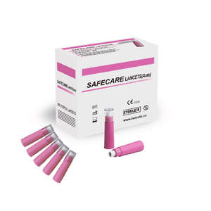 LANCETS SAFECARE 21G PRESSURE ACT 100~