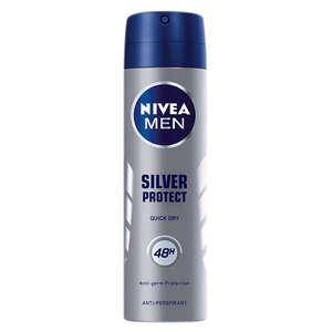 NIVEA AEROSOL MEN SILVER 150ML SPRAY