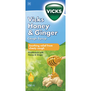 VICKS HONEY & GING COUGH SYRUP 150ML