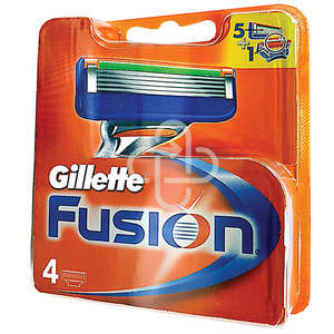 BLADE GILLETTE FUSION MANUAL CART 4'S