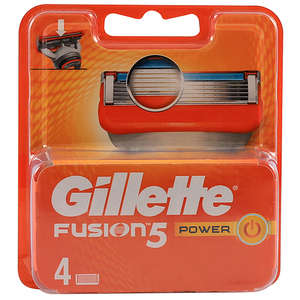 BLADE GILLETTE FUS PWR CART BLADES 4 S