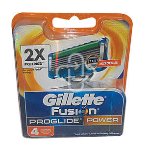 BLADE GILLETTE FUSION P/GLIDE PWR CART 4