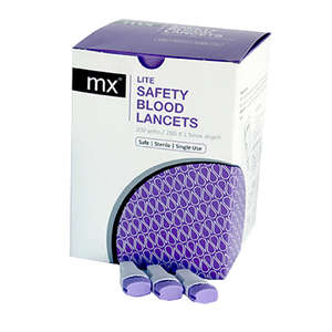 LANCET SAFETY MX PURPLE 28G 1.5MM 200