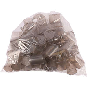 PLASTIC PILL VIAL AMBER 75ML   50