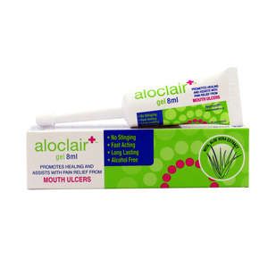 ALOCLAIR MOUTH ULCERS GEL TUBE 8ML