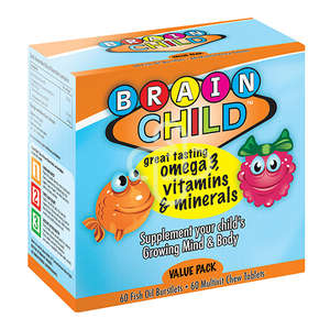 NATURA BRAINCHILD MULTVIT + F/OIL C 120