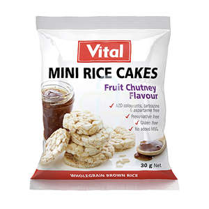 VITAL MINI RICE CAKE FRUIT CHUTNEY 30G