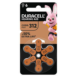 DURACELL HEARING AID DA312 6S