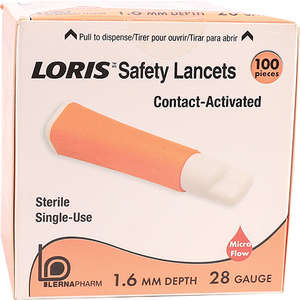 LANCET SAFETY LORIS ORANG 1.6MMX28G 100~