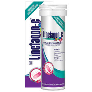 LINCTAGON C EFF JNR BERRY 12 TABLETS
